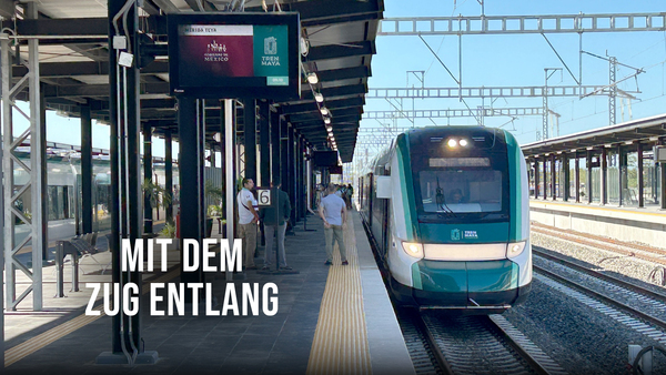 Mit dem Zug entlang