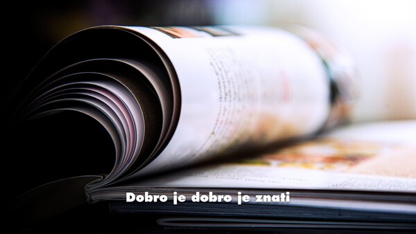 Dobro je dobro je znati