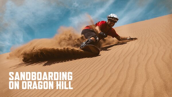 Sandboarding on Dragon Hill