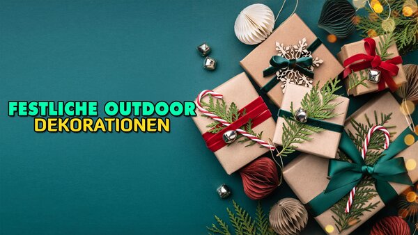 Festliche Outdoor-Dekorationen