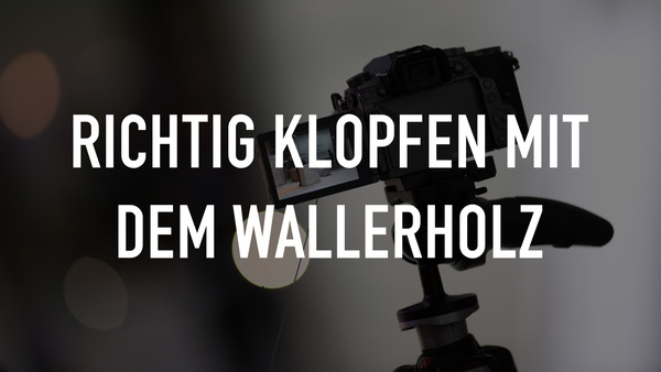Richtig klopfen mit dem Wallerholz