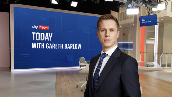 Live: Sky News Today with Gareth Barlow