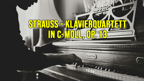 Strauss - Klavierquartett in c-Moll, op. 13