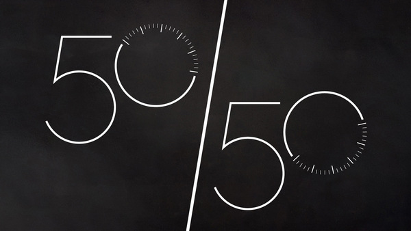 50:50