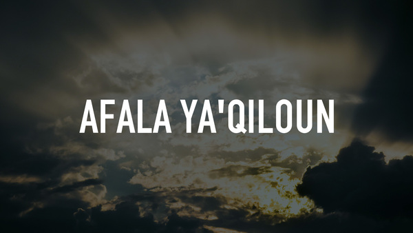 Afala Ya'qiloun