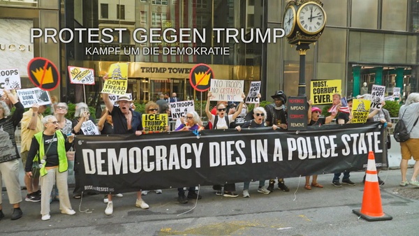 Protest gegen Trump - Kampf um die Demokratie