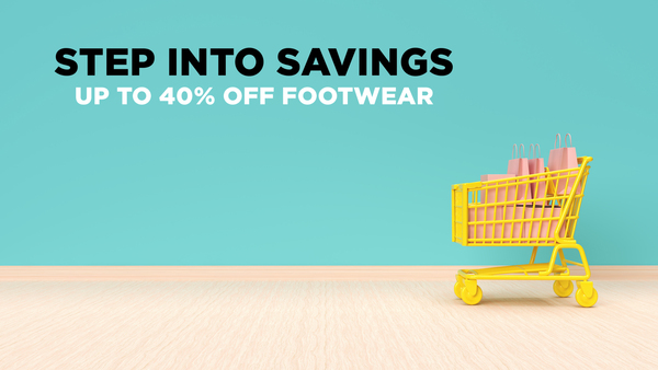 Step Into Savings: Up to 40% Off Footwear