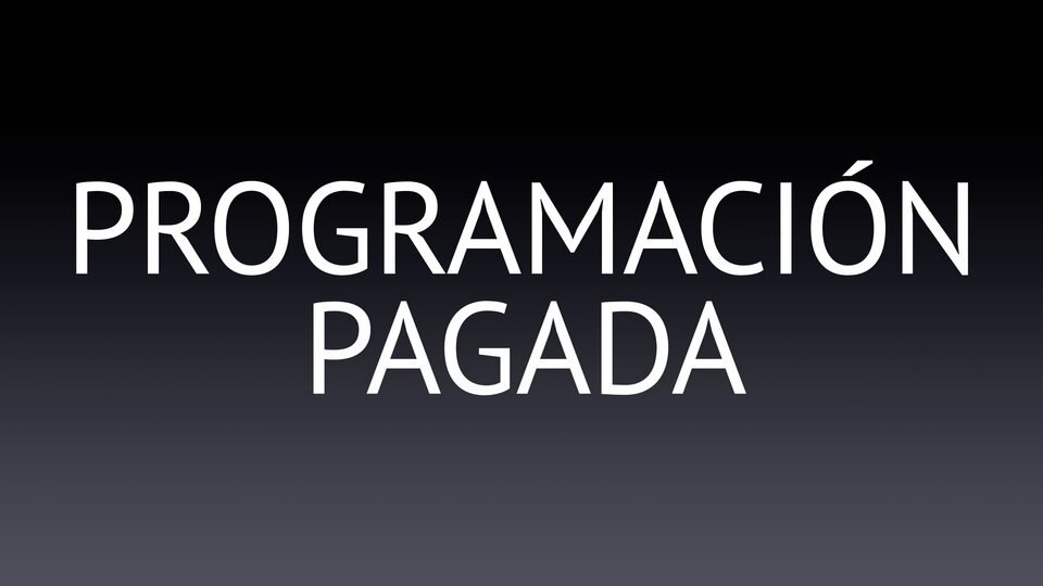 Programación pagada