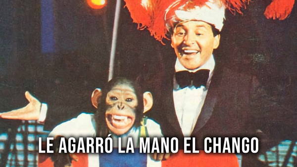 Le agarró la mano el chango