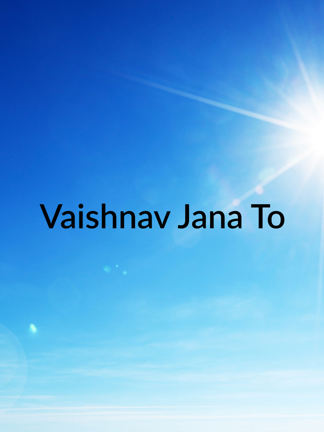 Vaishnav Jana To
