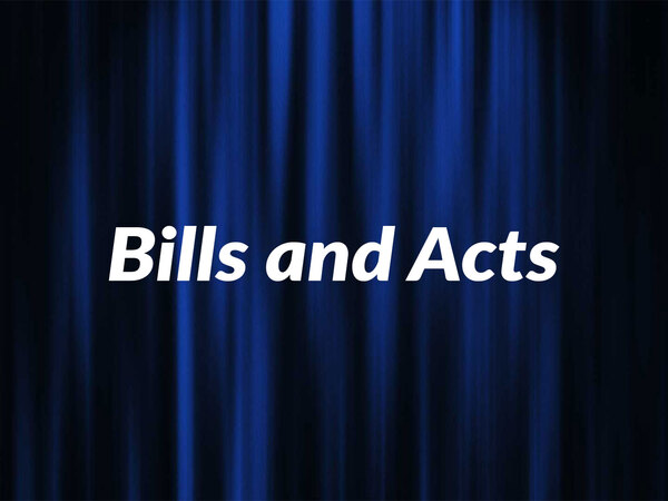 Bills And Acts