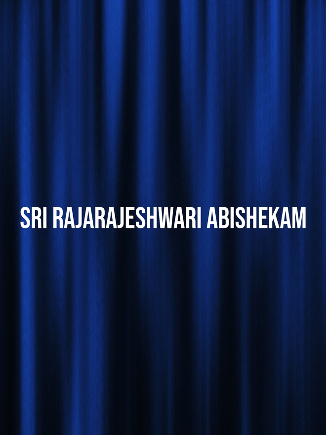 Sri Rajarajeshwari Abishekam