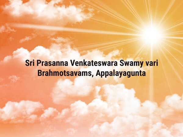 Sri Prasanna Venkateswara Swamy vari Brahmotsavams, Appalayagunta