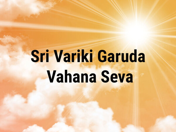 Sri Variki Garuda Vahana Seva