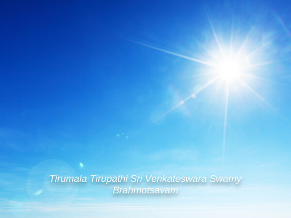 Tirumala Tirupathi Sri Venkateswara Swamy Brahmotsavam